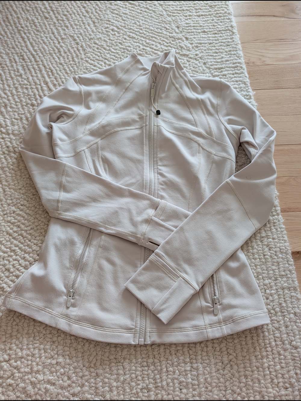 lululemon athletica Cream Full-Zip Active Jacket